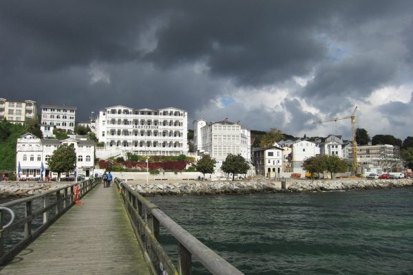 Blick auf die Sassnitzer Altstadt von der Seebrücke Sassnitz